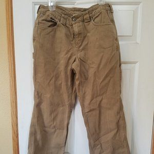 Duluth Trading Firehose Cargo Pants, 12x33 tan